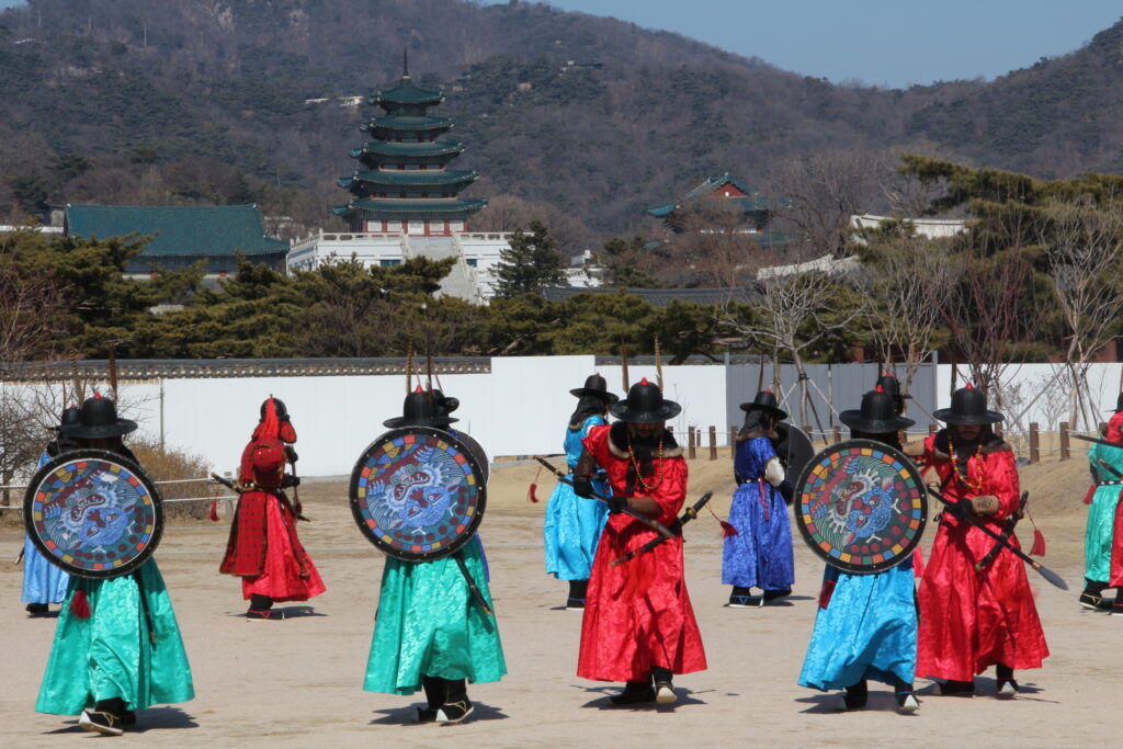 cérémonie de la relève de la garde Gyeongbokgung